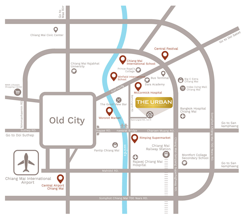 the urban location map 1